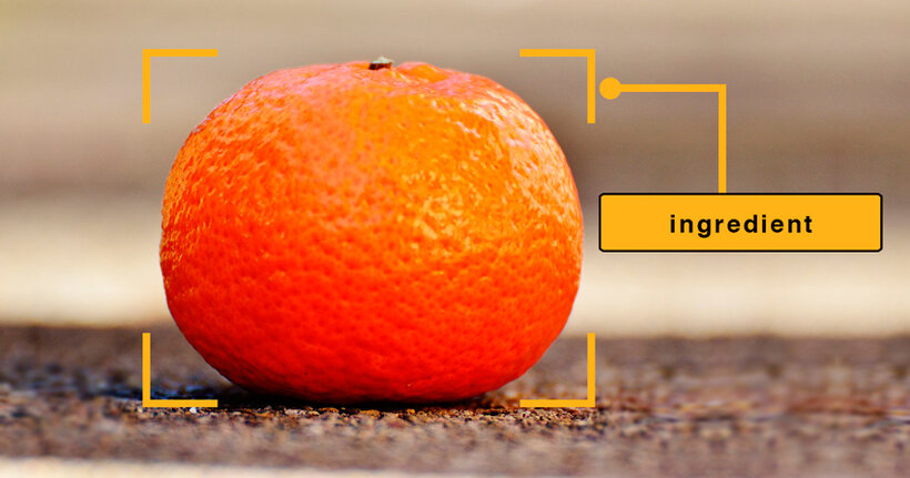 food type detection tangerine image api ingredient